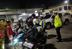 Satlantas Polres Kuningan Razia Balapan Motor Liar
