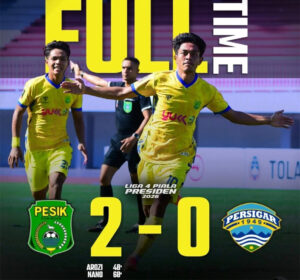 Babak 8 Besar Liga 4 : Bekap Persigar 2-0, Pesik Pimpin Grup A